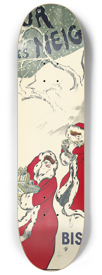 Leonetto Cappiello - Fleur Des Nieges 8.25 inch art skate deck