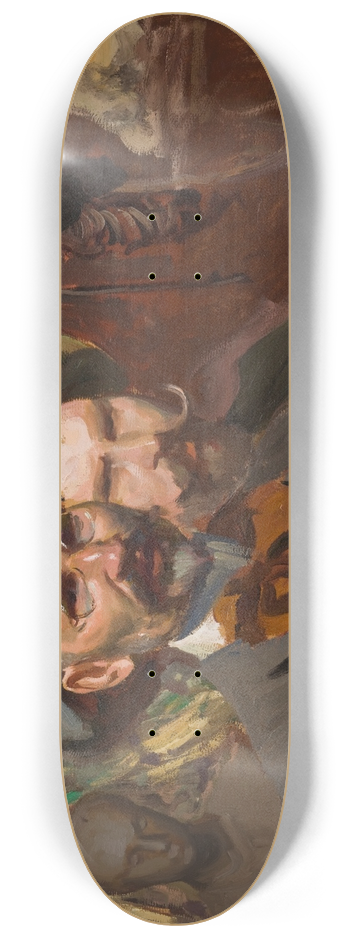 Leon Wyczkowski - Self-Portrait with Konstanty Laszczka 8.25 inch art skate deck