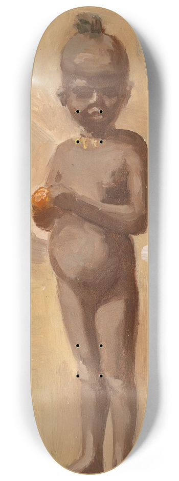 Leopold Carl Mller - Mdchen mit Orange in Kairo 8.25 inch art skate deck