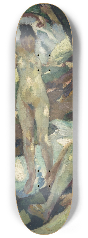 Leo Putz - Die Badenden (Hartmannsberg) 8.25 inch art skate deck