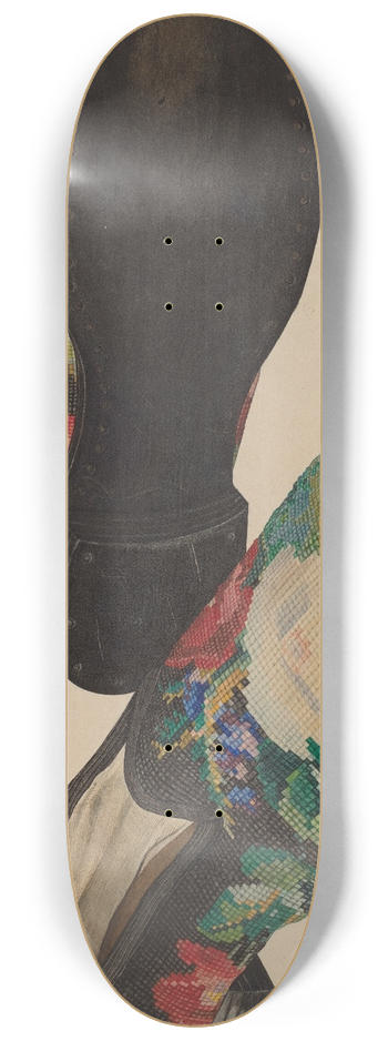 LeRoy Griffith - Needlepoint Slippers 8.25 inch art skate deck