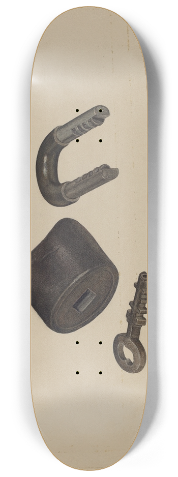 LeRoy Griffith - Padlock 8.25 inch art skate deck