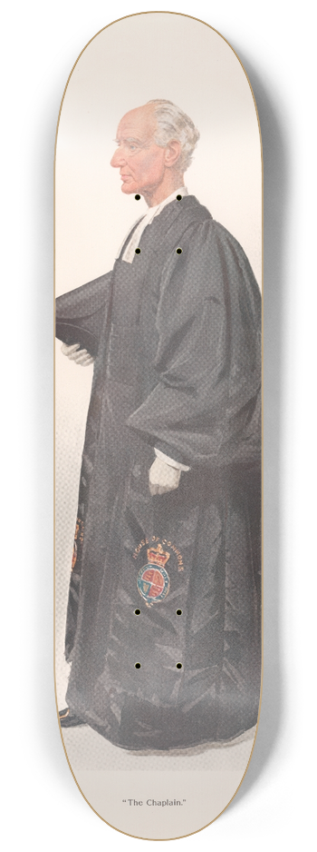 Leslie Matthew Ward - Clergy. The Chaplain. Archdeacon Wilberforce 8.25 inch art skate deck