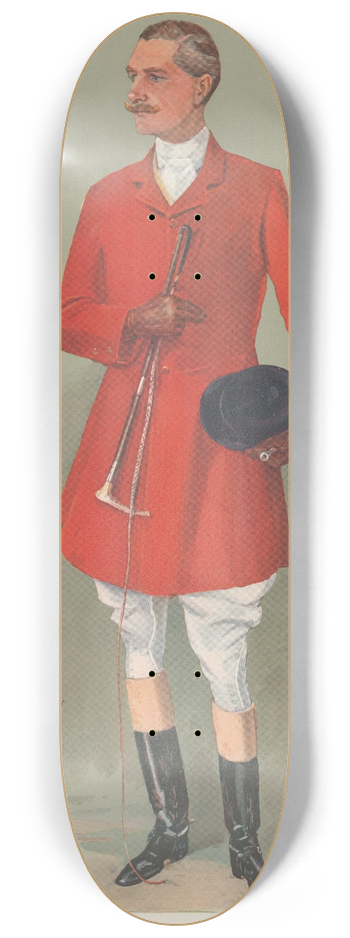 Leslie Matthew Ward - Fox Hunters. The Sinner. Lord Southampton. 6 March 1907 8.25 inch art skate deck