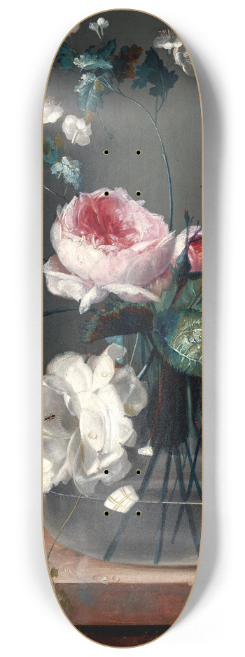 Johann Baptist Drechsler - Blumenstillleben 8.25 inch art skate deck