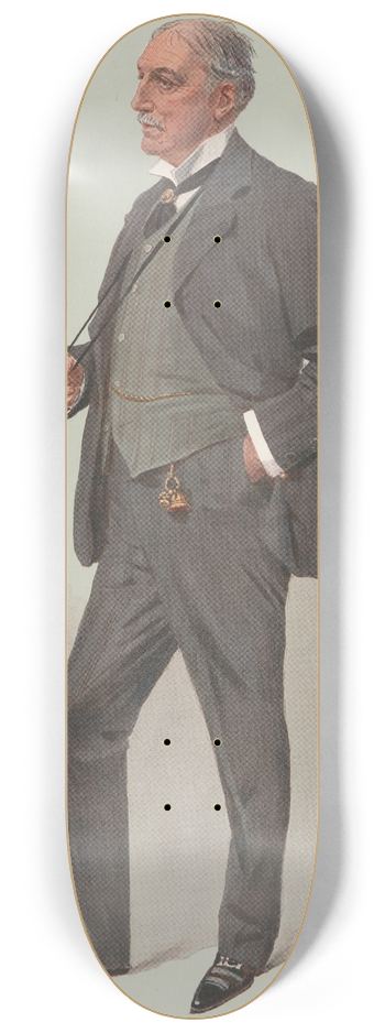 Leslie Matthew Ward - Politicians  Wit and Wisdom. Mr. A.C. Plowden. 16 December 1908 8.25 inch art skate deck