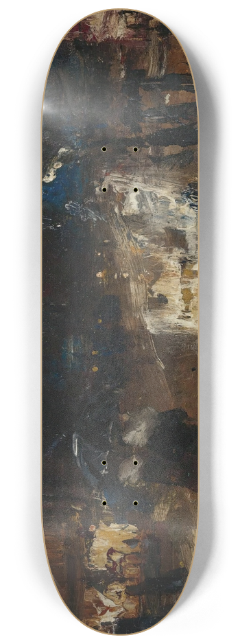 Lesser Ury - Rainy Street 8.25 inch art skate deck