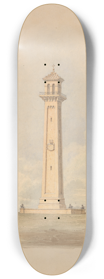 Lewis Vulliamy - Design for a Monument 8.25 inch art skate deck