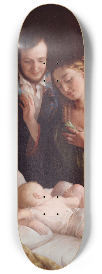 Lilly Martin Spencer - Domestic Happiness 8.25 inch art skate deck