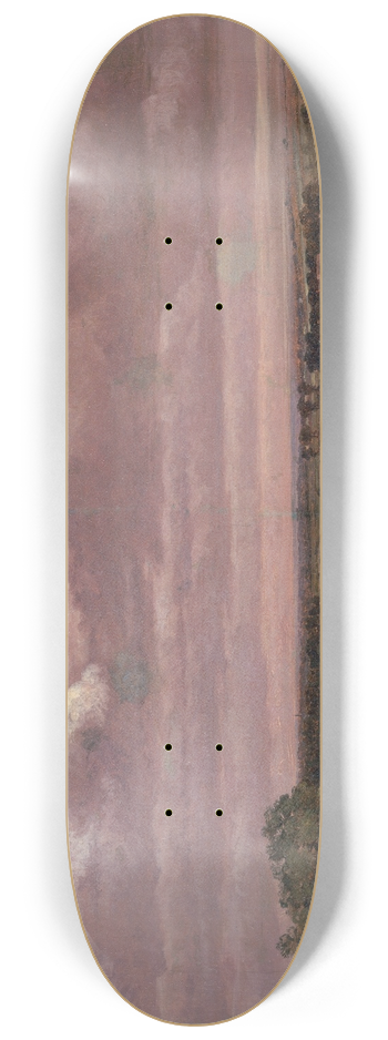 Lionel Constable - Landscape with Wheatfield 8.25 inch art skate deck