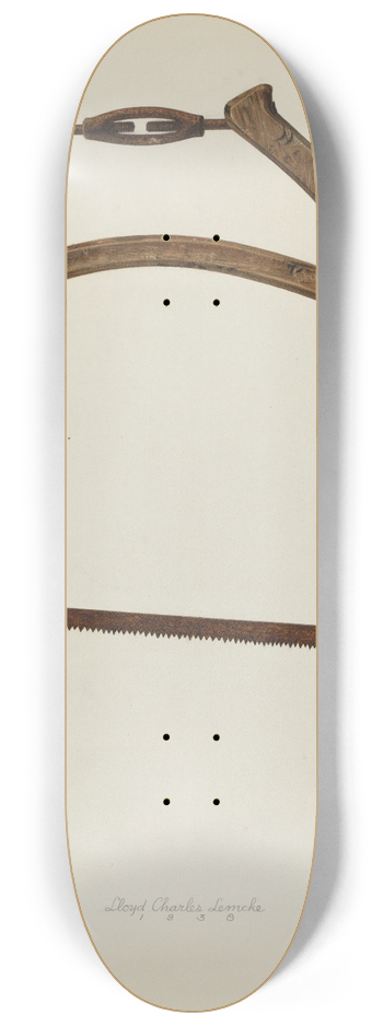 Lloyd Charles Lemcke - Buck Saw 8.25 inch art skate deck