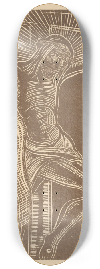 Lodewijk Schelfhout - Christus aan het kruis 8.25 inch art skate deck