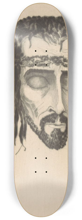 Lodewijk Schelfhout - Hoofd van Christus 8.25 inch art skate deck