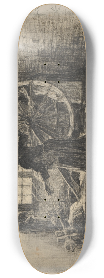 Lon Augustin Lhermitte - La Fileuse 8.25 inch art skate deck