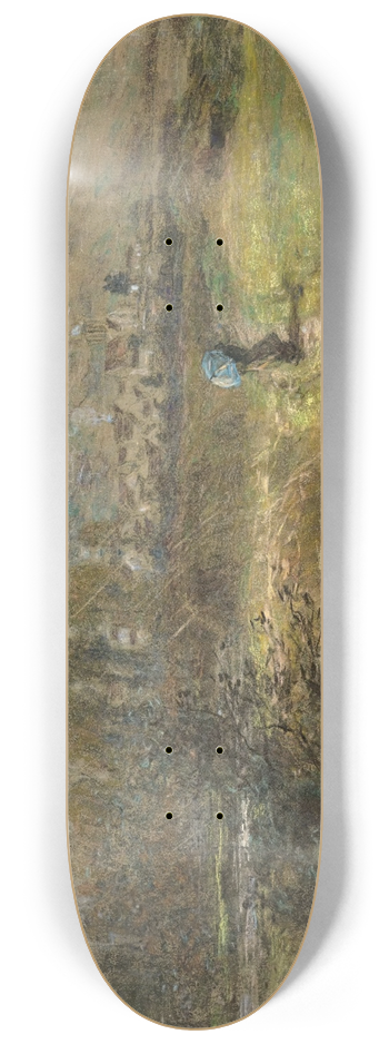 Lon Augustin Lhermitte - The Approaching Storm 8.25 inch art skate deck