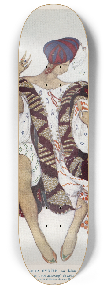 Lon Bakst - Danseur Syrien par Lon Bakst 8.25 inch art skate deck