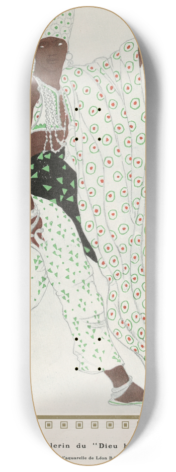 Lon Bakst - Le Plerin du Dieu bleu 8.25 inch art skate deck