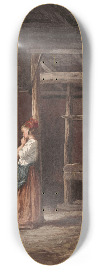 Lon Becker - Waiting in a Stable 8.25 inch art skate deck