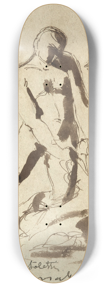 Lon Bonnat - Etude pour La Jeunesse de Samson 8.25 inch art skate deck