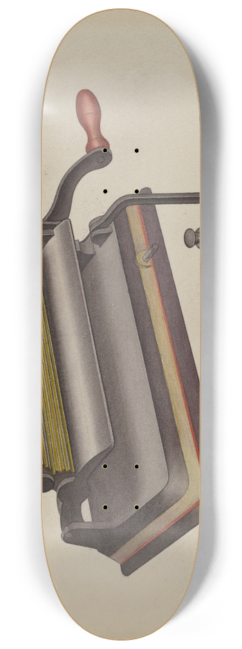 Lon Cronk - Fluting Iron 8.25 inch art skate deck
