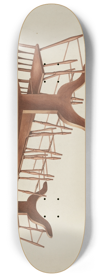 Lon Cronk - Shaker Table and Chairs 8.25 inch art skate deck