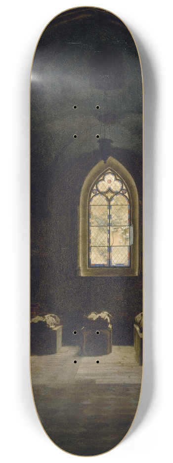 Lon-Mathieu Cochereau - La Salle du XIIIe sicle au muse des Monuments Franais 8.25 inch art skate deck