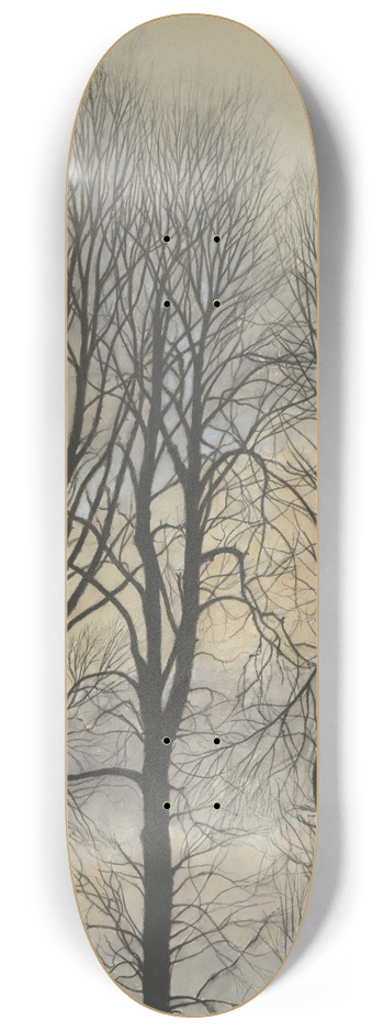 Lon Spilliaert - Arbre et Ciel 8.25 inch art skate deck