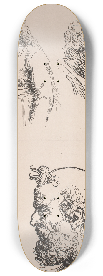 Lorenz Frlich - To studiehoveder og en figur 8.25 inch art skate deck