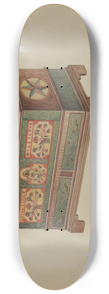 Lorenz Rothkranz - Pa. German Dower Chest 8.25 inch art skate deck