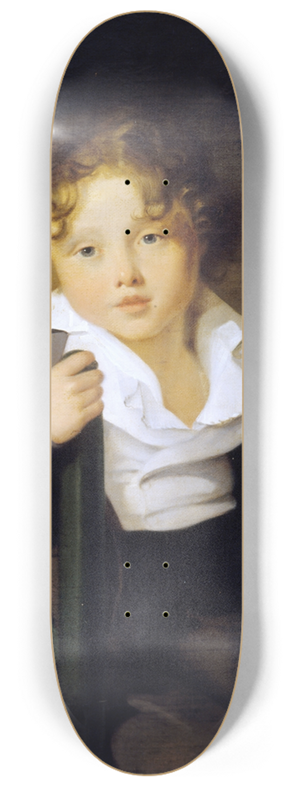 Johann Bernhard Scheffer - Portrait dAry Scheffer enfant 8.25 inch art skate deck