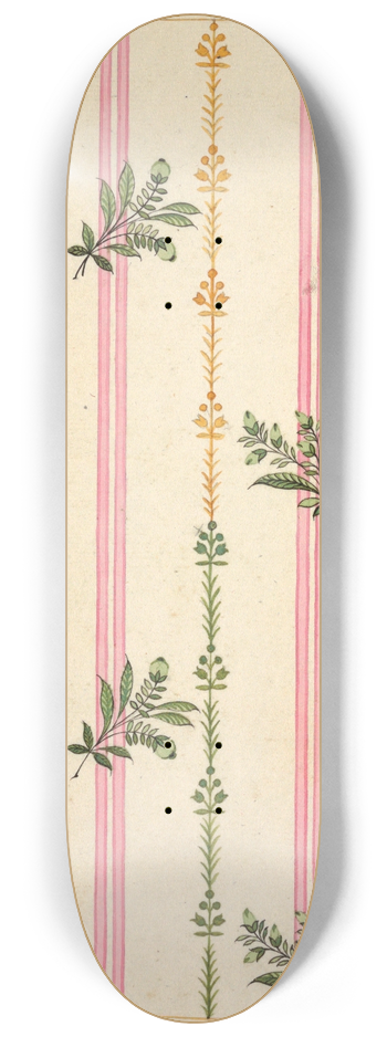 Louis-Albert DuBois - Textile Design; Vertical 8.25 inch art skate deck