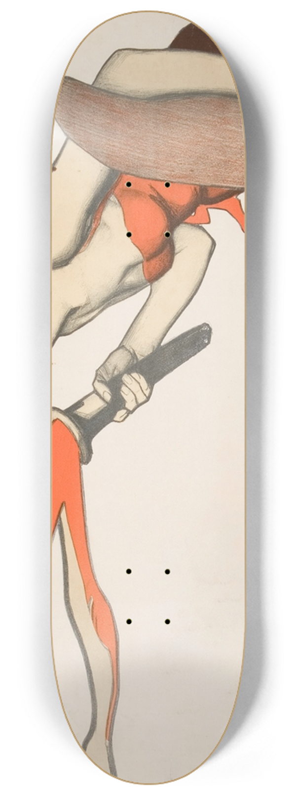 Johann Christian Reinhart - In the Park of Palazzo Chigi 8.25 inch art skate deck