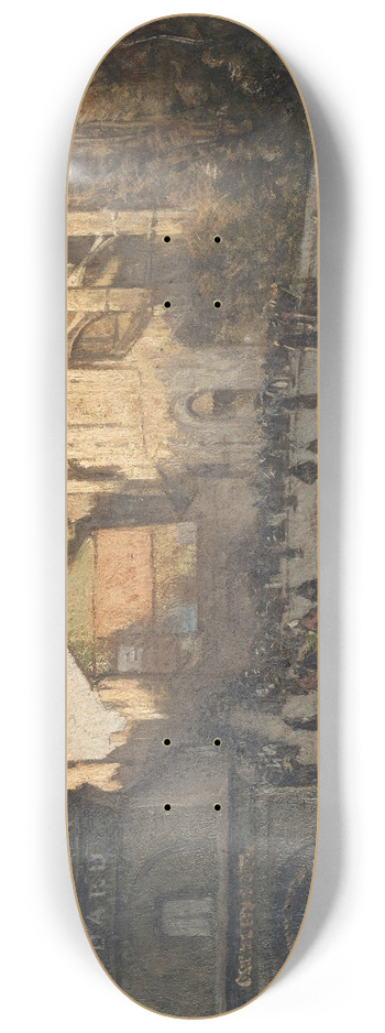 Louis Braquaval - Lglise Saint-Mdard 8.25 inch art skate deck