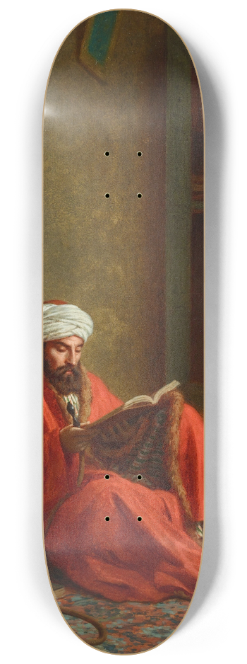 Louis-Emile Pinel De Grandchamp - The Reader 8.25 inch art skate deck