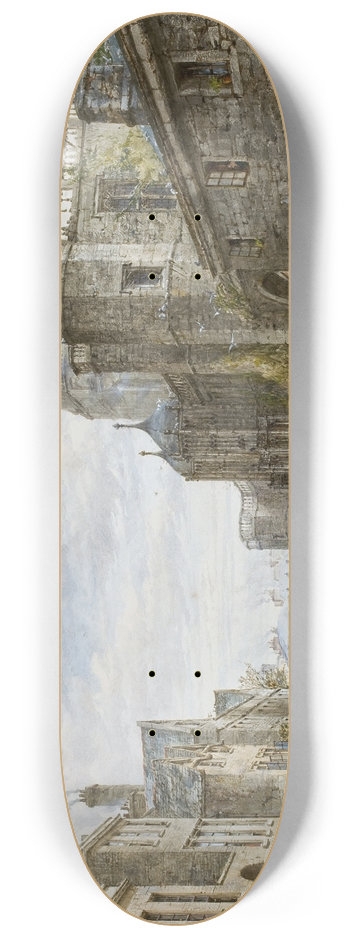 Louise Rayner - Christ Church, Oxford 8.25 inch art skate deck