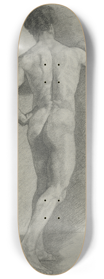 Louis Eysen - Male nude from behind 8.25 inch art skate deck