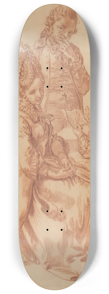 Johann Eleazar Schenau - The Letter 8.25 inch art skate deck