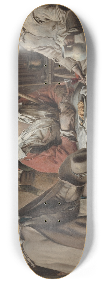 Louis Le Nain - Peasant Interior 8.25 inch art skate deck