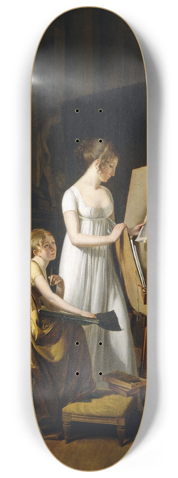 Louis Lopold Boilly - A Painters Studio 8.25 inch art skate deck