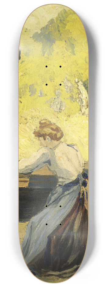 Louis Michel Eilshemius - Verandah in Spring 8.25 inch art skate deck
