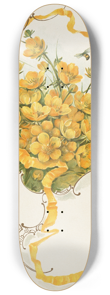 Louis Prang - Buttercups 8.25 inch art skate deck
