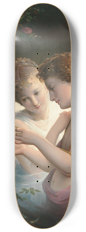 Louis Prang - Cupid and Psyche 8.25 inch art skate deck