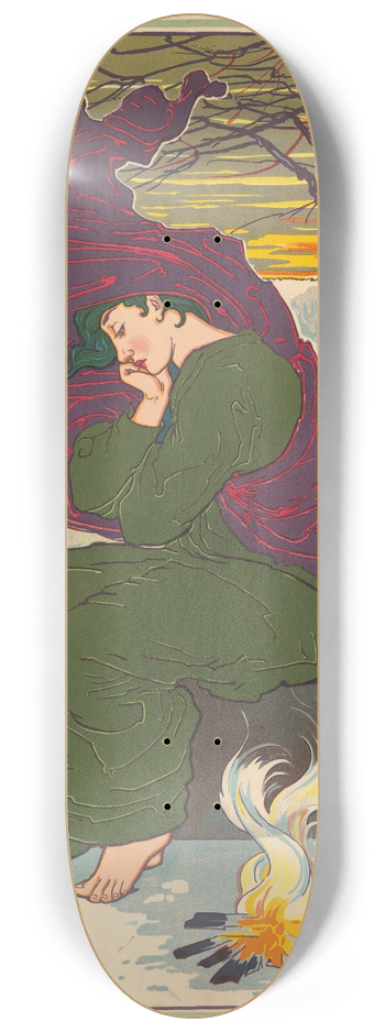 Louis Rhead - October, November, December 8.25 inch art skate deck
