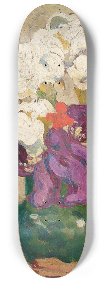 Louis Valtat - Bouquet diris au pichet vert 8.25 inch art skate deck