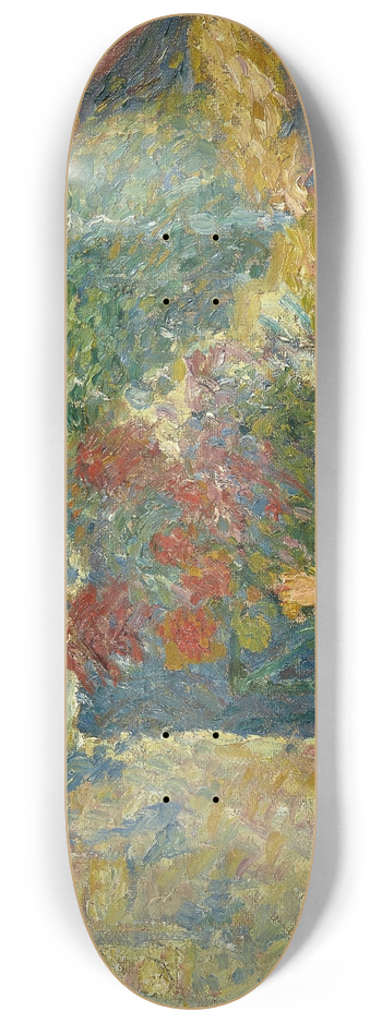 Louis Valtat - Le perron fleuri  Versailles 8.25 inch art skate deck
