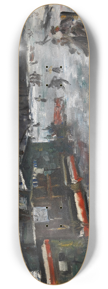 Lovis Corinth - Eisbahn im Berliner Tiergarten 8.25 inch art skate deck