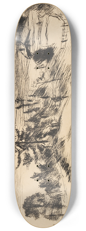 Lovis Corinth - Groe Walchenseelandschaft. 8.25 inch art skate deck