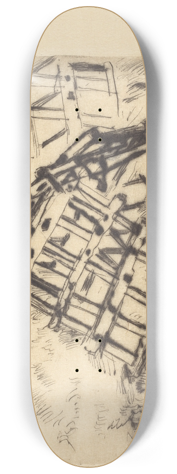 Lovis Corinth - Harrow (Egge) 8.25 inch art skate deck