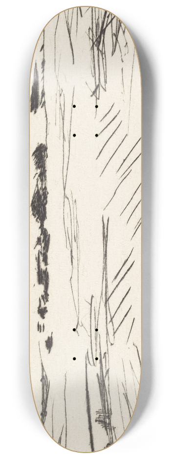Lovis Corinth - Landscape with Dunes (Dnenlandschaft) 8.25 inch art skate deck