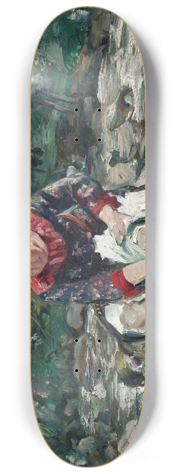 Lovis Corinth - Mdchen im Waldbach 8.25 inch art skate deck
